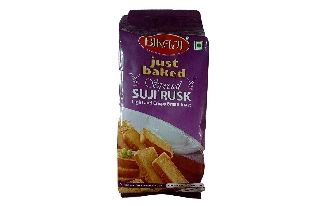 Bikaji Just Baked Special Suji Rusk   Pack  150 grams